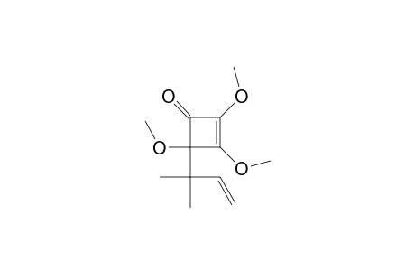 4-(1,1-Dimethyl-2-propenyl)-2,3,4-trimethoxy-2-cyclobuten-1-one