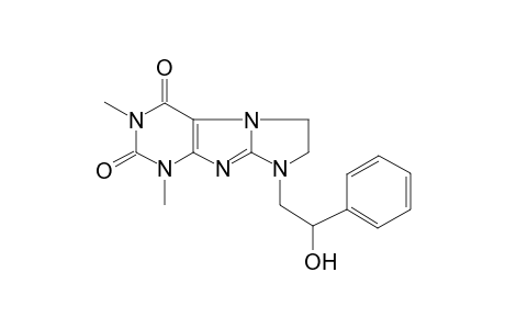 1H,7H-1,3a,5,7,8-pentaazacyclopenta[a]indene-4,6-dione, 1-(2-hydroxy-2-phenylethyl)-5,7-dimethyl-2,3-dihydro-