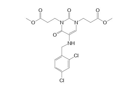 3-[5-(2,4-Dichloro-benzylamino)-3-(2-methoxycarbonyl-ethyl)-2,6-dioxo-3,6-dihydro-2H-pyrimidin-1-yl]-propionic acid methyl ester
