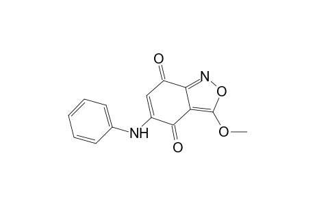 2,1-Benzisoxazole-4,7-dione, 3-methoxy-5-(phenylamino)-