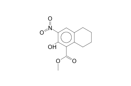 5,6,7,8-Tetrahydro-3-nitronaphthalen-2-ol-1-carboxylic acid, methyl ester