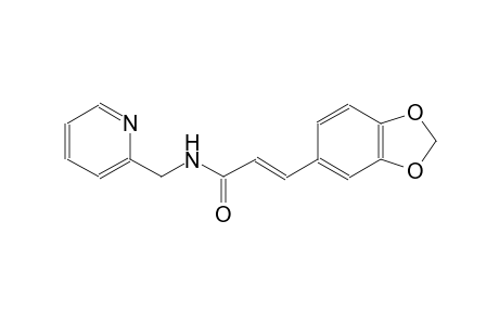(2E)-3-(1,3-benzodioxol-5-yl)-N-(2-pyridinylmethyl)-2-propenamide
