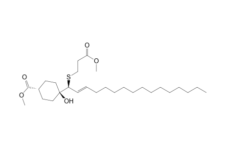 Methyl [4(S)-[1.alpha.,4.beta.,4(Z)]]-4-Hydroxy-4-[1-[(3-methoxy-3-oxopropyl)thio]-2-hexadecenyl]cyclohexanecarboxylate