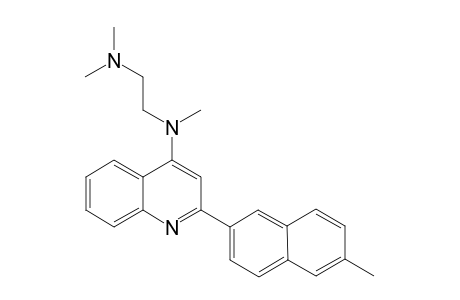 N-[2-(Dimethylamino)ethyl]-N-methyl-2-(6-methyl-2-naphthyl)quinoln-4-amine