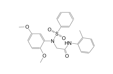 2-[2,5-dimethoxy(phenylsulfonyl)anilino]-N-(2-methylphenyl)acetamide