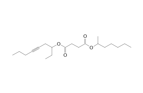 Succinic acid, hept-2-yl non-5-yn-3-yl ester