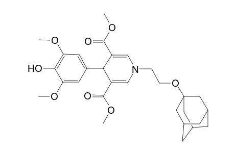 1-[2-(1-adamantyloxy)ethyl]-4-(4-hydroxy-3,5-dimethoxy-phenyl)-4H-pyridine-3,5-dicarboxylic acid dimethyl ester