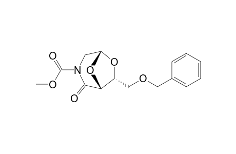 (1R,5R,7R)-7-Benzyloxymethyl-2-oxo-6,8-dioxa-3-azabicyclo[3.2.1]octane-3-carboxylic acid methyl ester