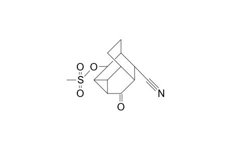 endo, endo-2-Cyano-10-mesyloxy-tetracyclo(4.3.2.0/3,7/.0/5,11/)undecan-4-one