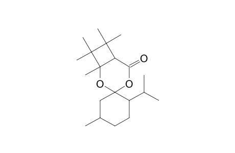 2'-isopropyl-5',6,7,7,8,8-hexamethyl-spiro[3,5-dioxabicyclo[4.2.0]octane-4,1'-cyclohexane]-2-one