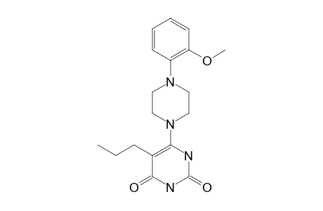 6-[4-(2-METHOXYPHENYL-1-PIPERAZINYL)]-5-(N-PROPYL)-URACIL