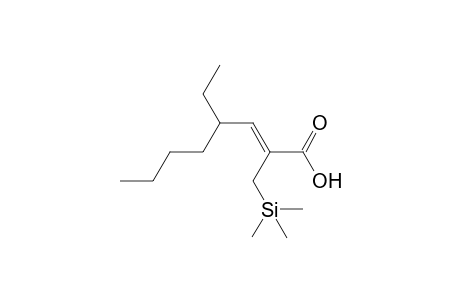 (2Z)-4-Ethyl-2-[(trimethylsilyl)methyl]oct-2-enoic Acid