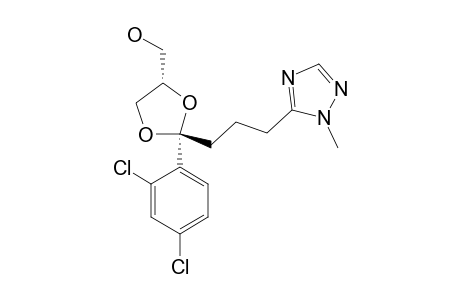 trans-[2-(2,4-DICHLOROPHENYL)-2-[3-[1-METHYL-5-(1,2,4-TRIAZOLYL)]-PROPYL]-4-(HYDROXYMETHYL)]-1,3-DIOXOLANE
