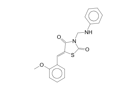 (5Z)-3-(Anilinomethyl)-5-(2-methoxybenzylidene)-1,3-thiazolidine-2,4-dione