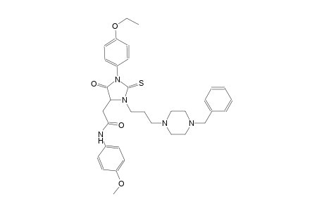 2-[3-[3-(4-benzyl-1-piperazinyl)propyl]-1-(4-ethoxyphenyl)-5-oxo-2-thioxo-4-imidazolidinyl]-N-(4-methoxyphenyl)acetamide
