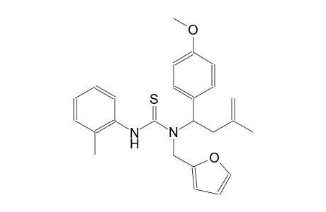 thiourea, N-(2-furanylmethyl)-N-[1-(4-methoxyphenyl)-3-methyl-3-butenyl]-N'-(2-methylphenyl)-