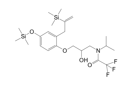 4-(trimethylsilyloxy)-.betaa.-(trimethylsilyl)-N-(trifluoroacetyl)alprenolol