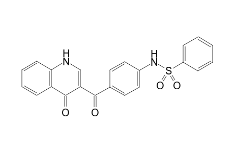 N-(4-(4-Oxo-1,4-dihydroquinoline-3-carbonyl)phenyl)benzenesulfonamide