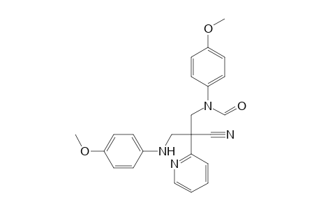 N-[2-Cyano-3-(4'-methoxyanilino)-2-(2"-pyridyl)propyl]-N-(p-methoxyphenyl)-formamide