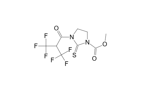 1-Imidazolidinecarboxylic acid, 2-thioxo-3-[3,3,3-trifluoro-1-oxo-2-(trifluoromethyl)propyl]-, methyl ester