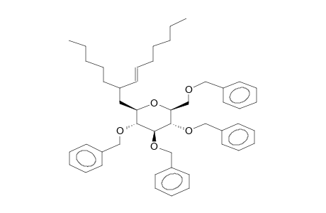 BETA-1,5-ANHYDRO-2,3,4,6-TETRA-O-BENZYL-1-C-(2'-PENTYL-3'-E-NONENYL)-D-GLUCITOL (ISOMER 1)