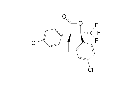 (3S,4S)-3,4-bis(4-chlorophenyl)-3-ethyl-4-(trifluoromethyl)oxetan-2-one