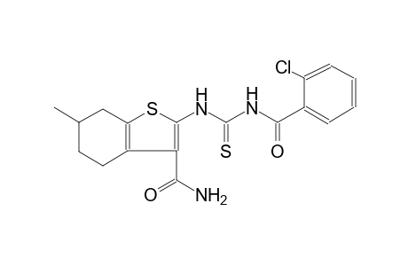 2-[(2-chlorobenzoyl)carbamothioylamino]-6-methyl-4,5,6,7-tetrahydro-1-benzothiophene-3-carboxamide