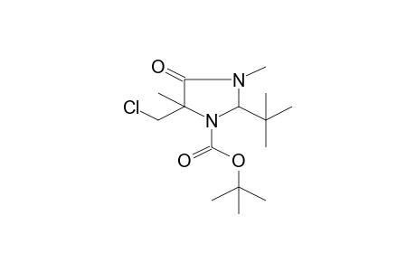 2-t-Butyl-5-chloromethyl-3,5-dimethyl-4-oxoimidazolidine-1-carboxylic acid, t-butyl ester
