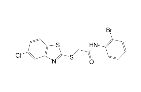 N-(2-bromophenyl)-2-[(5-chloro-1,3-benzothiazol-2-yl)sulfanyl]acetamide