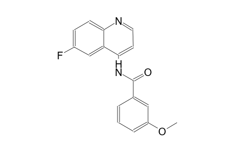 benzamide, N-(6-fluoro-4-quinolinyl)-3-methoxy-