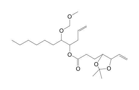 5-(Methoxymethoxy)-1-undecen-4-yl 4,5-(Isoprpylidenedioxy)hept-6-enoate