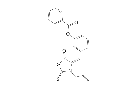 Benzoic acid, 3-(3-allyl-5-oxo-2-thioxothiazolidin-4-ylidenemethyl)phenyl ester