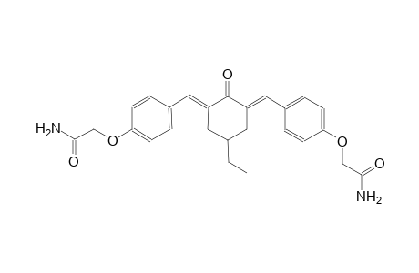 acetamide, 2-[4-[(E)-[(3E)-3-[[4-(2-amino-2-oxoethoxy)phenyl]methylene]-5-ethyl-2-oxocyclohexylidene]methyl]phenoxy]-