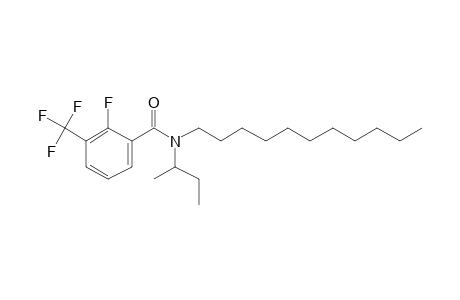 Benzamide, 2-fluoro-3-trifluoromethyl-N-(2-butyl)-N-undecyl-