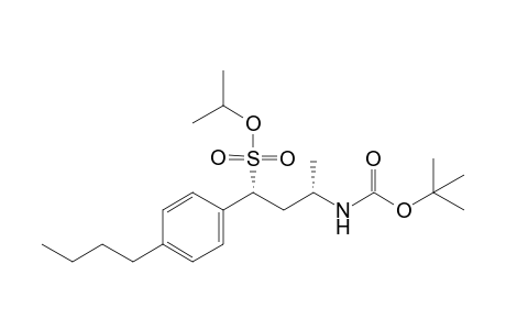 Isopropyl (1R,3S)-3-tert-butoxycarbonylamino-1-(4-butylphenyl)butanesulfonate