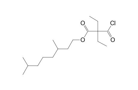 Diethylmalonic acid, monochloride, 3,7-dimethyloctyl ester