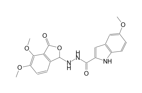 N'-(4,5-dimethoxy-3-oxo-1,3-dihydro-2-benzofuran-1-yl)-5-methoxy-1H-indole-2-carbohydrazide