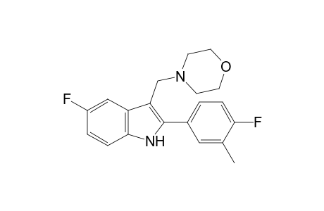 5-fluoro-2-(4-fluoro-m-tolyl)-3-(morpholinomethyl)indole