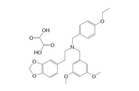 2-(1,3-benzodioxol-5-yl)-N-(3,5-dimethoxybenzyl)-N-(4-ethoxybenzyl)ethanamine oxalate