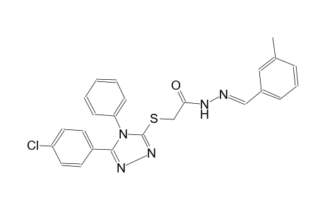 acetic acid, [[5-(4-chlorophenyl)-4-phenyl-4H-1,2,4-triazol-3-yl]thio]-, 2-[(E)-(3-methylphenyl)methylidene]hydrazide