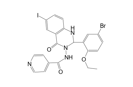 N-(2-(5-bromo-2-ethoxyphenyl)-6-iodo-4-oxo-1,4-dihydro-3(2H)-quinazolinyl)isonicotinamide
