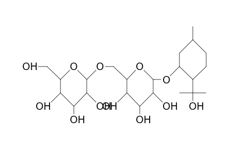 (1R,3R,4R)-8-Hydroxy-P-menthan-3-yl O-B-D-glucopyranosyl-(1->6)-B-D-glucopyranoside
