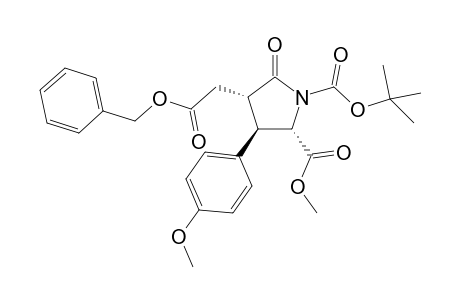 (2S,3R,4R)-4-Benzyloxycarbonylmethyl-3-(4-methoxyphenyl)-5-oxopyrrolodine-1,2-dicarboxylic acid 1-tert-butyl ester 2-methyl ester