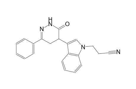 1H-indole-1-propanenitrile, 3-(2,3,4,5-tetrahydro-3-oxo-6-phenyl-4-pyridazinyl)-