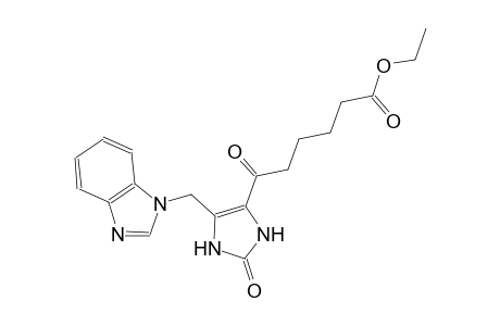 ethyl 6-[5-(1H-benzimidazol-1-ylmethyl)-2-oxo-2,3-dihydro-1H-imidazol-4-yl]-6-oxohexanoate