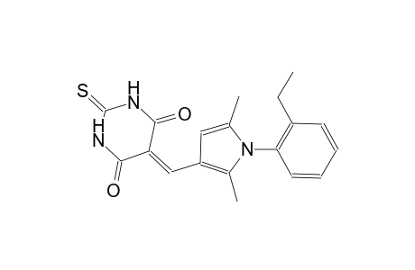 5-{[1-(2-ethylphenyl)-2,5-dimethyl-1H-pyrrol-3-yl]methylene}-2-thioxodihydro-4,6(1H,5H)-pyrimidinedione