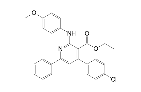 Ethyl 4-(4-chlorophenyl)-2-[(4-methoxyphenyl)amino]-6-phenyl-3-pyridinecarboxylate
