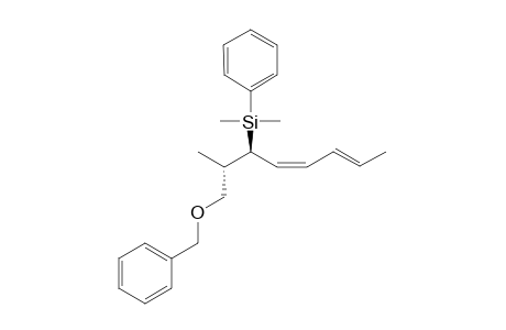 Dimethyl-[(2S,3S,4Z,6E)-2-methyl-1-phenylmethoxy-octa-4,6-dien-3-yl]-phenyl-silane