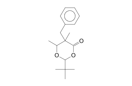 1,3-DIOXAN-4-ONE, 2-(1,1-DIMETHYLETHYL)-5,6-DIMETHYL-5-(PHENYLMETHYL)-, [2R-(2alpha,5alpha,6alpha)]-