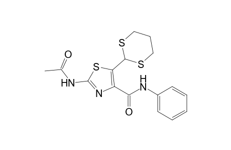 2-Acetylamino-5-(1,3-dithian-2-yl)-4-phenylaminocarbonylthiazole